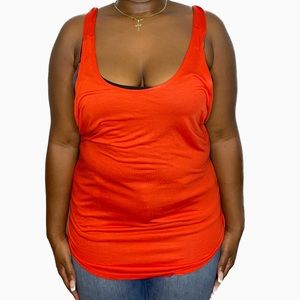 TILDON Drawstring Back Tank Top